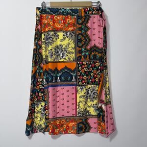 Melissa Paige Bandana Print A Line Skirt Womens size Large